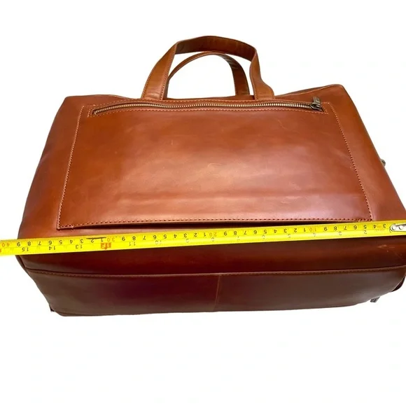 Always limited edition brown leather duffle bag unisex